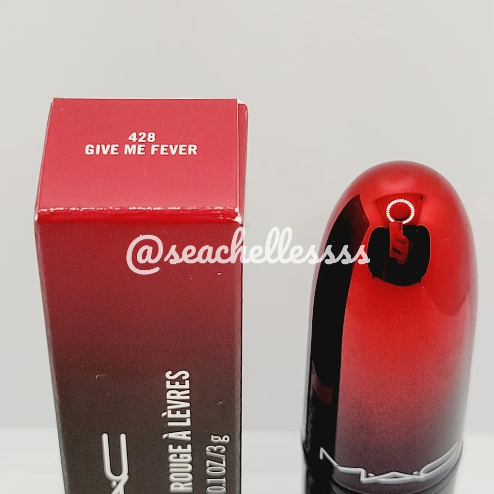 Give Me Fever Mac Cosmetics Love Me Lipstick Brand New in Box Authentic Full Sz
